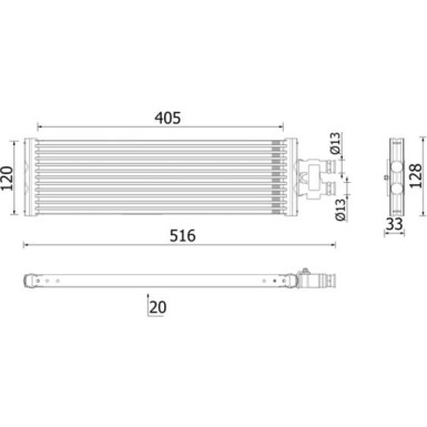 Mahle | Ölkühler, Automatikgetriebe | CLC 295 000P