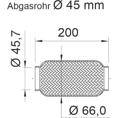 Ernst | Flexrohr, Abgasanlage | 460019