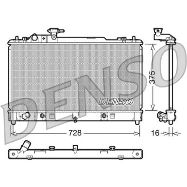 Denso | Kühler, Motorkühlung | DRM44021