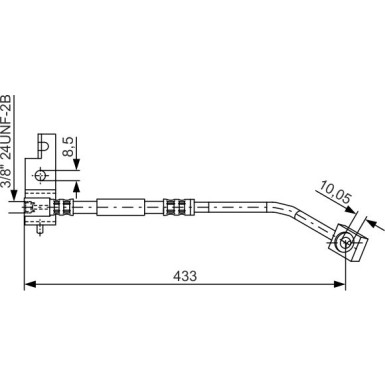 BOSCH | Bremsschlauch | 1 987 476 149