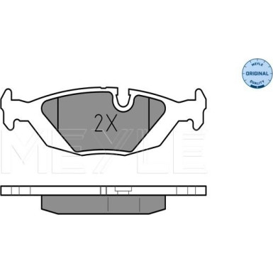 Meyle | Bremsbelagsatz, Scheibenbremse | 025 210 8914