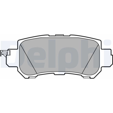 Delphi | Bremsbelagsatz, Scheibenbremse | LP2482