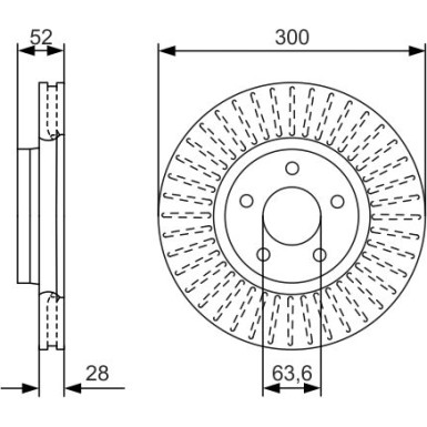 BOSCH | Bremsscheibe | 0 986 479 D38