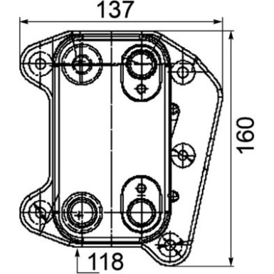 Mahle | Ölkühler, Motoröl | CLC 105 000P