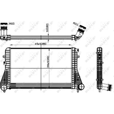 NRF | Ladeluftkühler | 30306