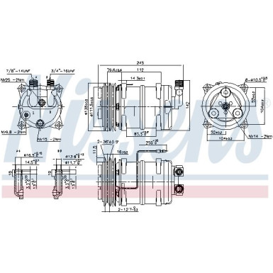 Nissens | Kompressor, Klimaanlage | 89321