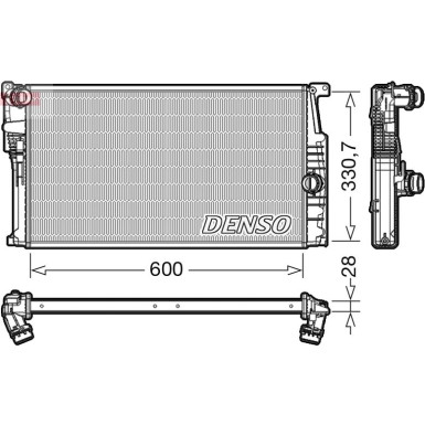 Denso | Kühler, Motorkühlung | DRM05015