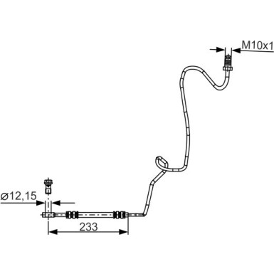 BOSCH | Bremsschlauch | 1 987 481 339