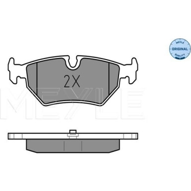 Meyle | Bremsbelagsatz, Scheibenbremse | 025 212 7517