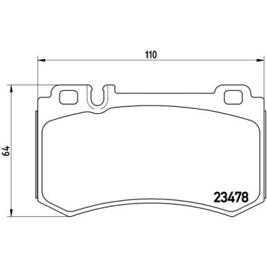 Brembo | Bremsbelagsatz, Scheibenbremse | P 50 061