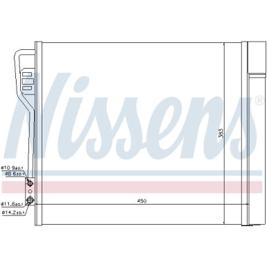 Nissens | Kondensator, Klimaanlage | 940185