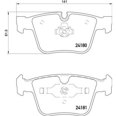 Brembo | Bremsbelagsatz, Scheibenbremse | P 50 116