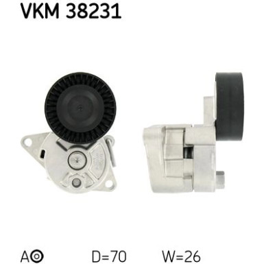 SKF | Spannrolle, Keilrippenriemen | VKM 38231