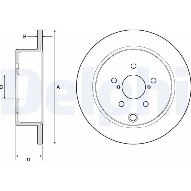 Delphi | Bremsscheibe | BG4776C