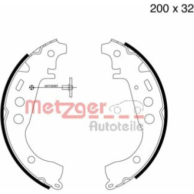 Metzger | Bremsbackensatz | MG 723