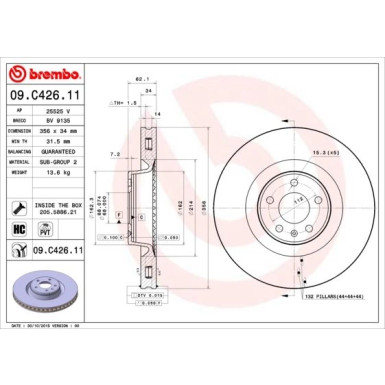 Brembo | Bremsscheibe | 09.C426.11