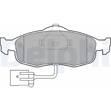 Delphi | Bremsbelagsatz, Scheibenbremse | LP781