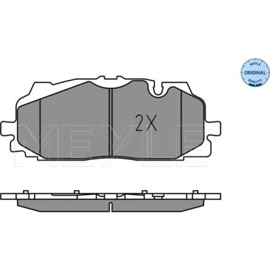 Meyle | Bremsbelagsatz, Scheibenbremse | 025 258 6117