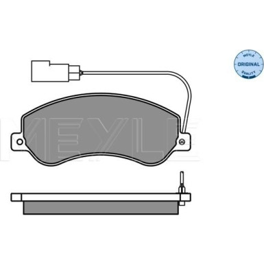 Meyle | Bremsbelagsatz, Scheibenbremse | 025 244 8419/W