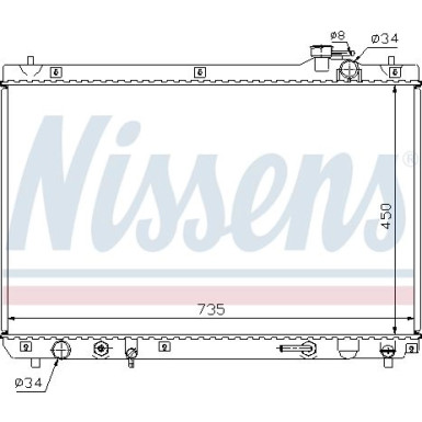 Nissens | Kühler, Motorkühlung | 64766