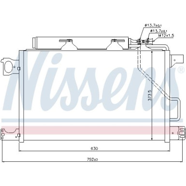 Nissens | Kondensator, Klimaanlage | 94794