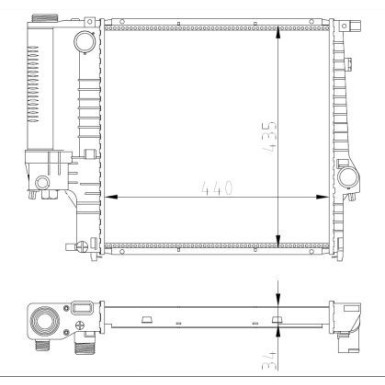 NRF | Kühler, Motorkühlung | 53849A