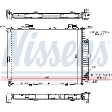 Nissens | Kühler, Motorkühlung | 62689A