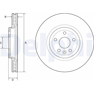 Delphi | Bremsscheibe | BG9177C