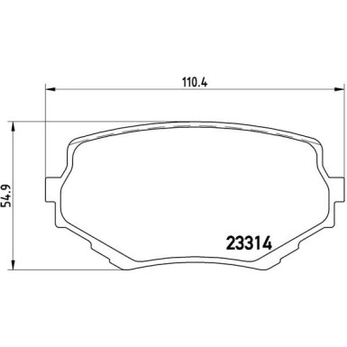 Brembo | Bremsbelagsatz, Scheibenbremse | P 79 009