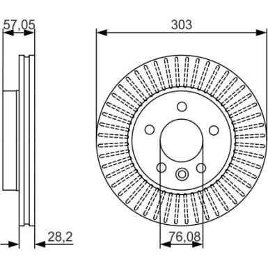 BOSCH | Bremsscheibe | 0 986 479 154