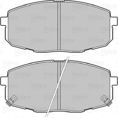 Valeo | Bremsbelagsatz, Scheibenbremse | 598842