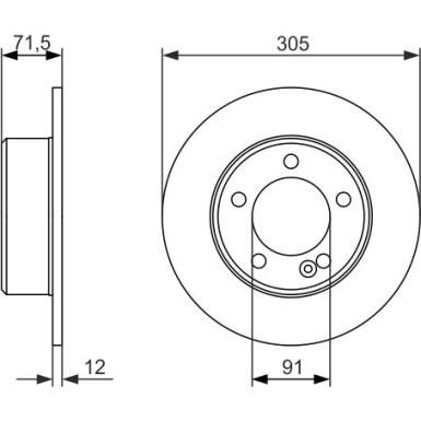 BOSCH | Bremsscheibe | 0 986 479 714