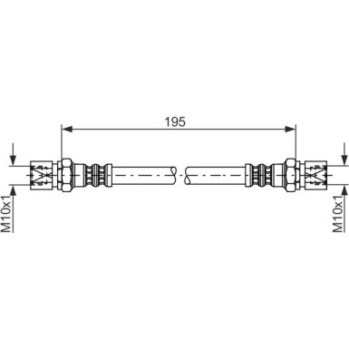 BOSCH | Bremsschlauch | 1 987 476 030