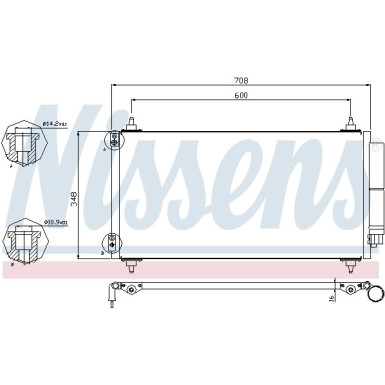 Nissens | Kondensator, Klimaanlage | 940146