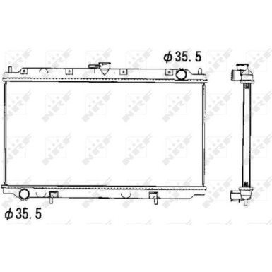 NRF | Kühler, Motorkühlung | 52069