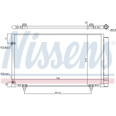 Nissens | Kondensator, Klimaanlage | 940497