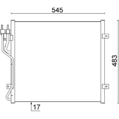 Mahle | Kondensator, Klimaanlage | AC 545 000S