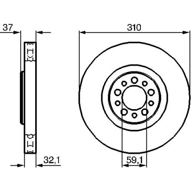 BOSCH | Bremsscheibe | 0 986 479 168