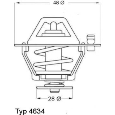 Wahler | Thermostat, Kühlmittel | 4634.76