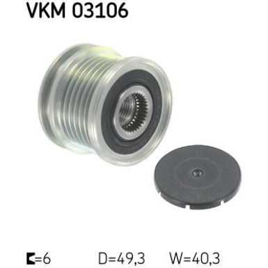 SKF | Generatorfreilauf | VKM 03106