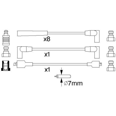 BOSCH | Zündleitungssatz | 0 986 357 118