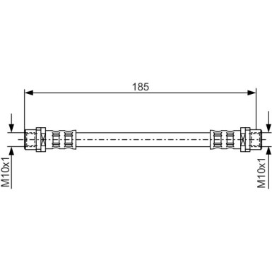 BOSCH | Bremsschlauch | 1 987 476 458