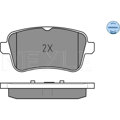Meyle | Bremsbelagsatz, Scheibenbremse | 025 252 1518