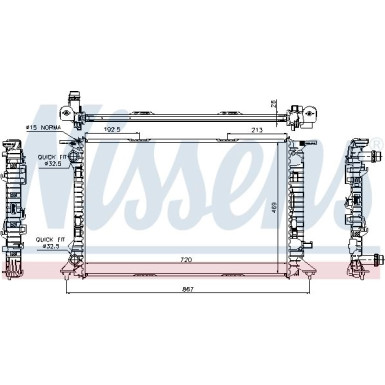 Nissens | Kühler, Motorkühlung | 60323