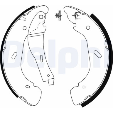 Delphi | Bremsbackensatz | LS1914