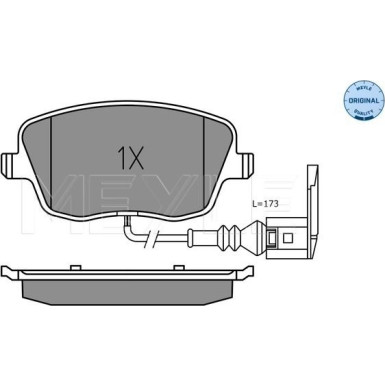 Meyle | Bremsbelagsatz, Scheibenbremse | 025 235 8118/W