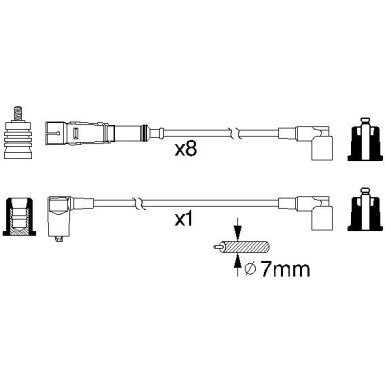 BOSCH | Zündleitungssatz | 0 986 356 330