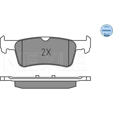 Meyle | Bremsbelagsatz, Scheibenbremse | 025 259 6816