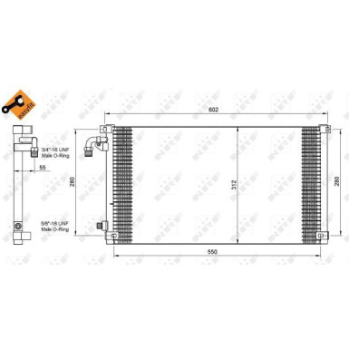 NRF | Kondensator, Klimaanlage | 35103