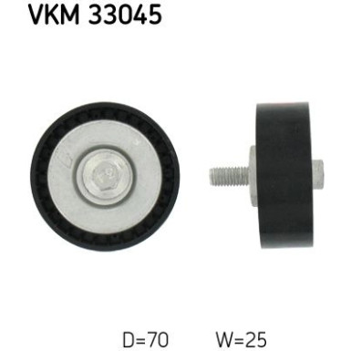 SKF | Umlenk-/Führungsrolle, Keilrippenriemen | VKM 33045